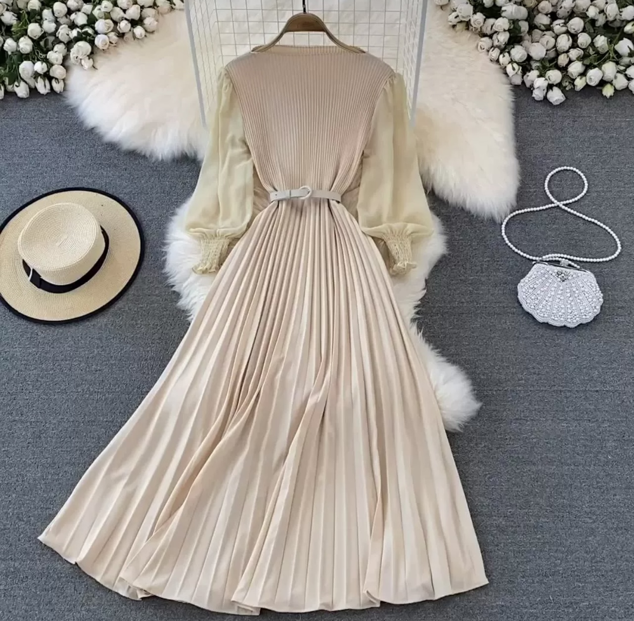 Flying high with you pleated dress FD98 images